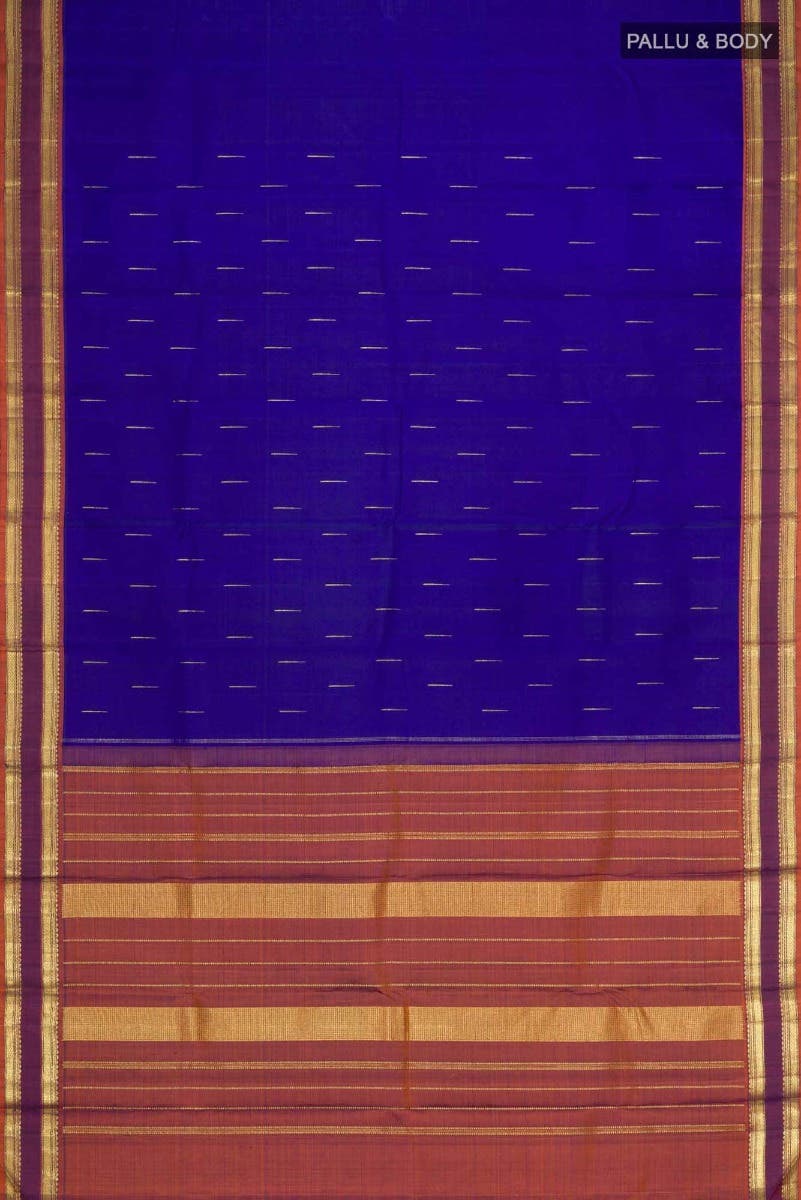 Blue Kanchipuram Silk Saree