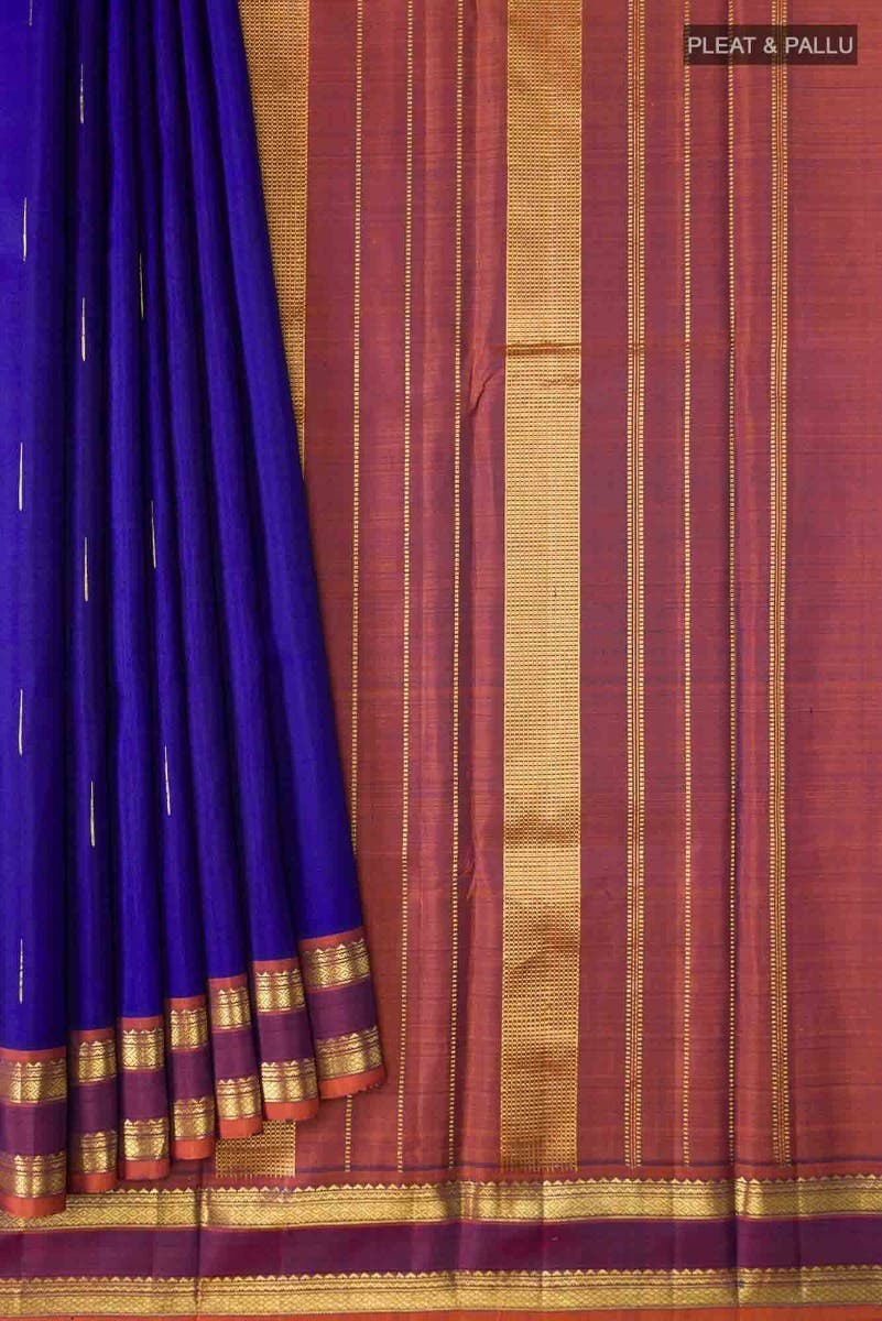 Blue Kanchipuram Silk Saree