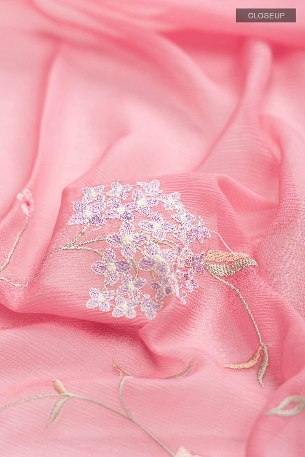 Coral Mysore Chiffon Saree