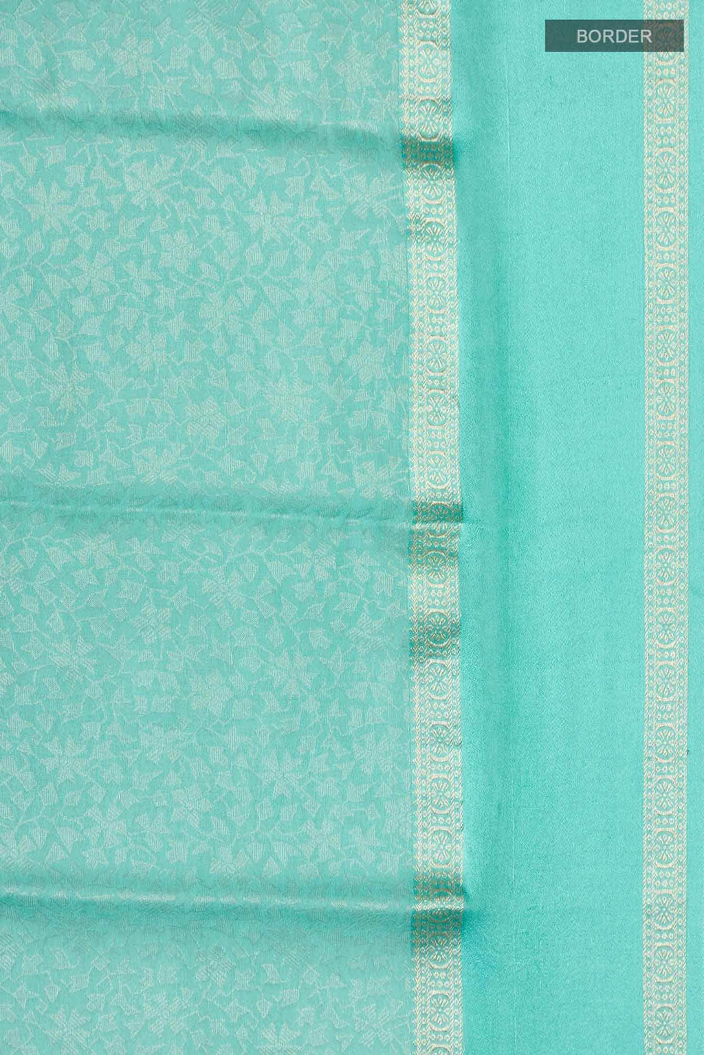 Sea Green Mysore Crepe Saree