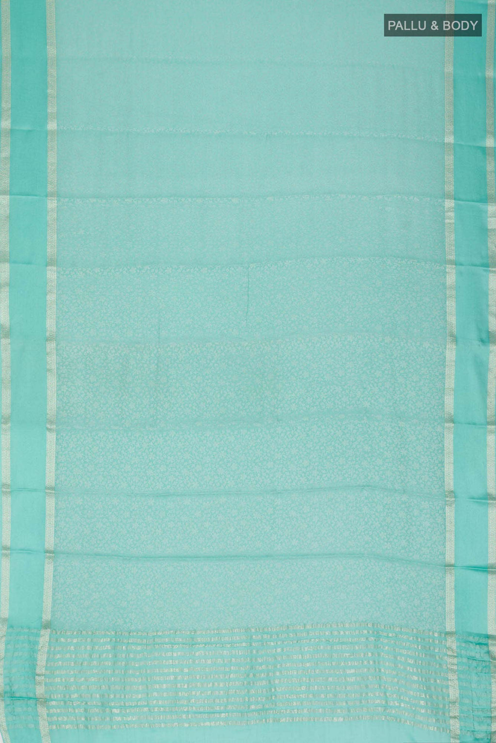 Sea Green Mysore Crepe Saree