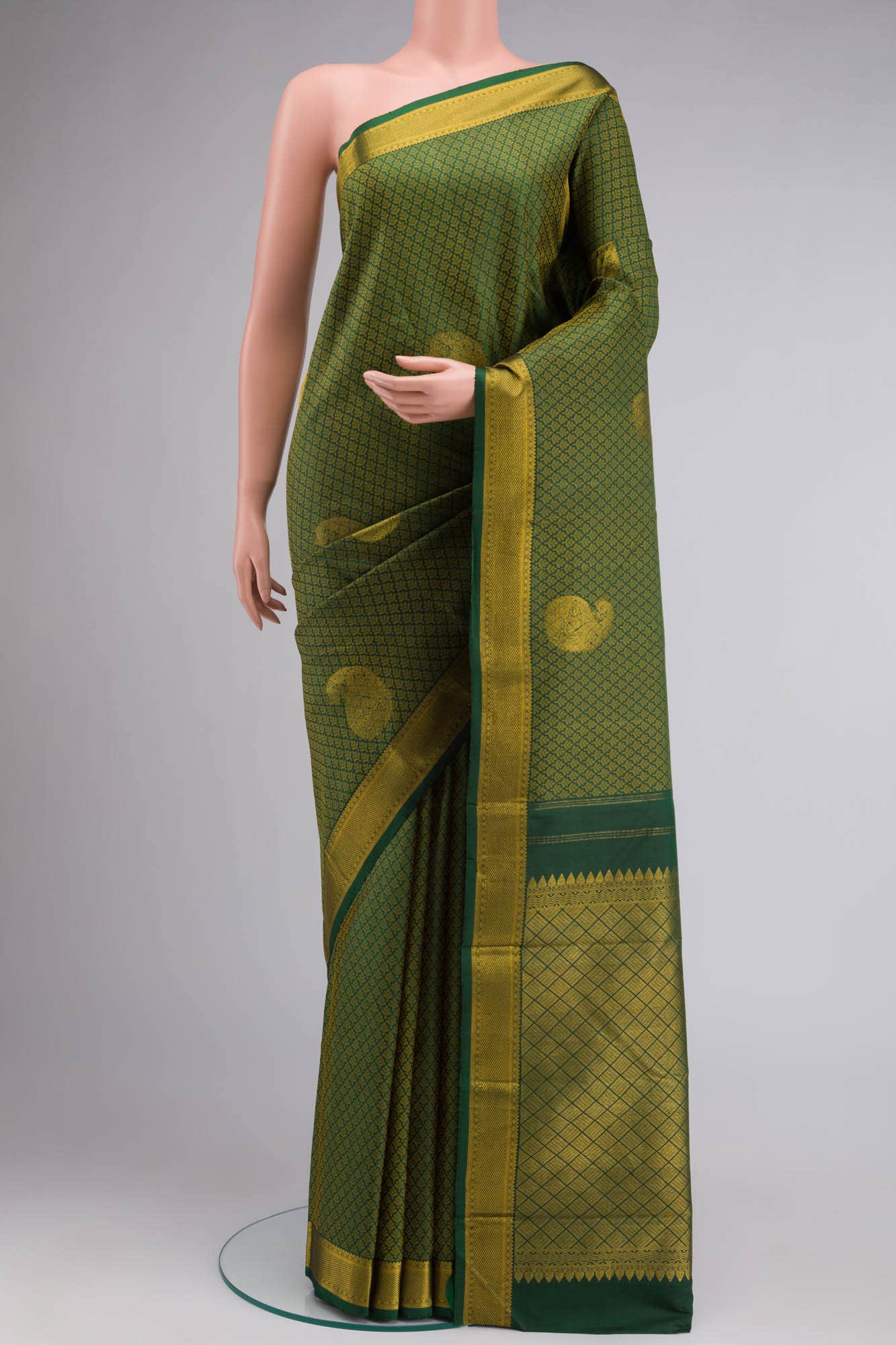 Green Kanchipuram Silk Saree