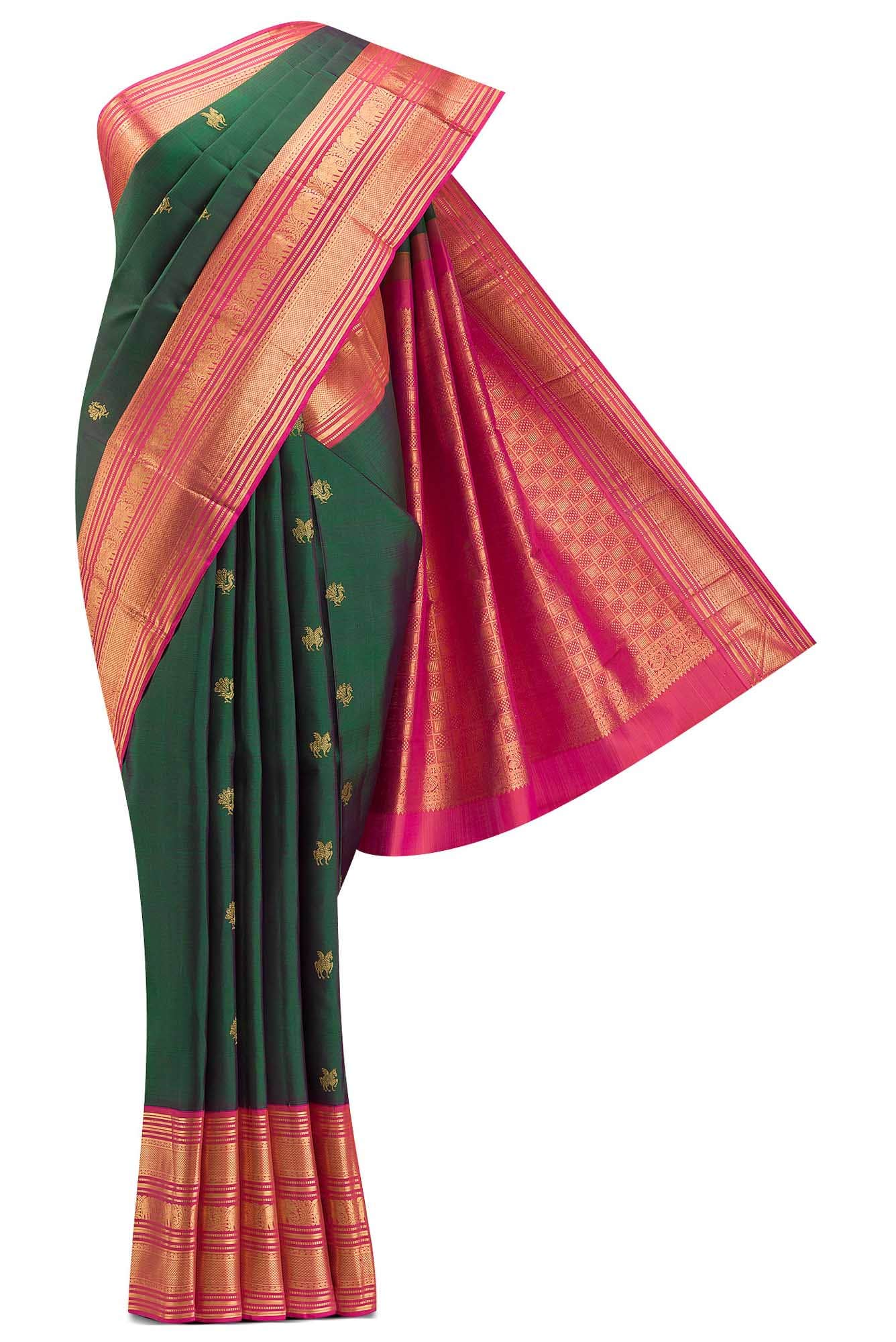 Green Kanchipuram Silk Saree