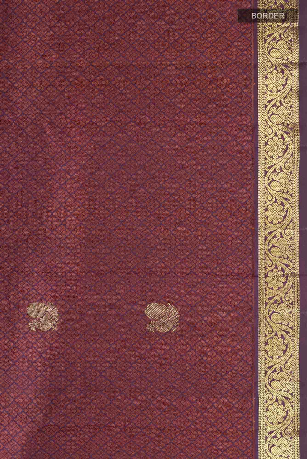 Brown Kanchipuram Silk Saree
