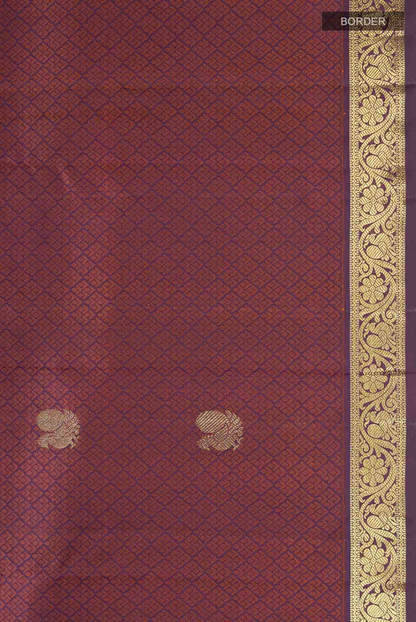 Brown Kanchipuram Silk Saree