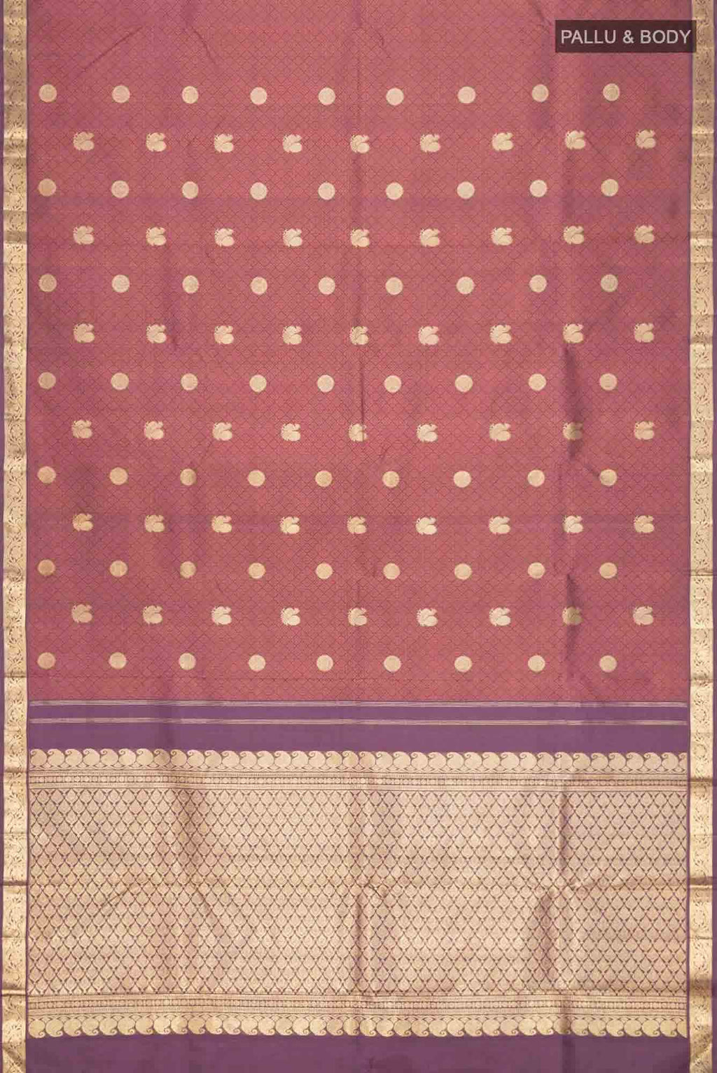 Brown Kanchipuram Silk Saree
