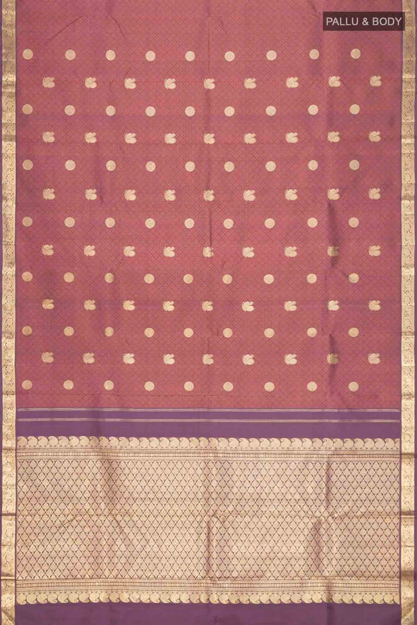 Brown Kanchipuram Silk Saree
