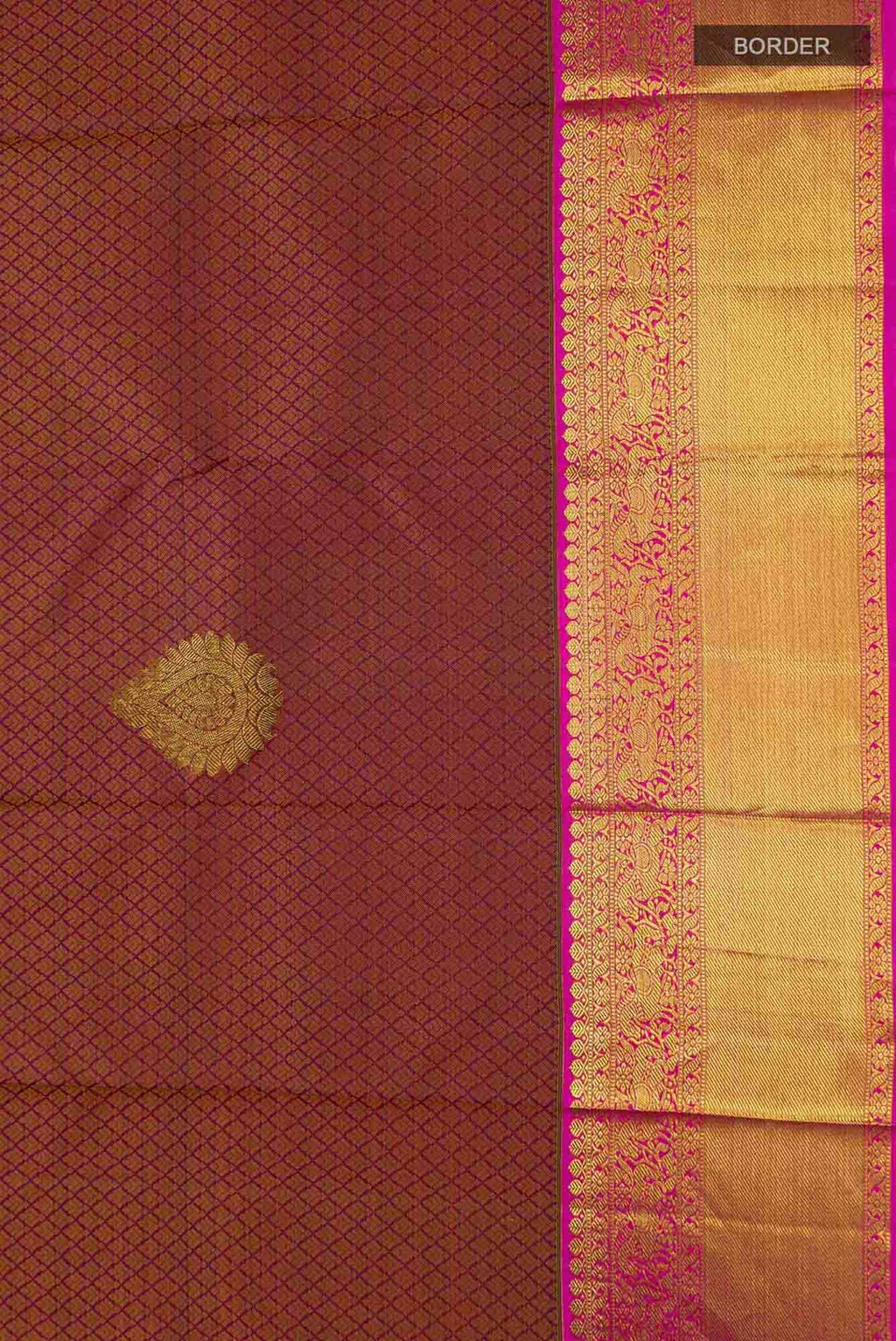 Maroon Kanchipuram Silk Saree