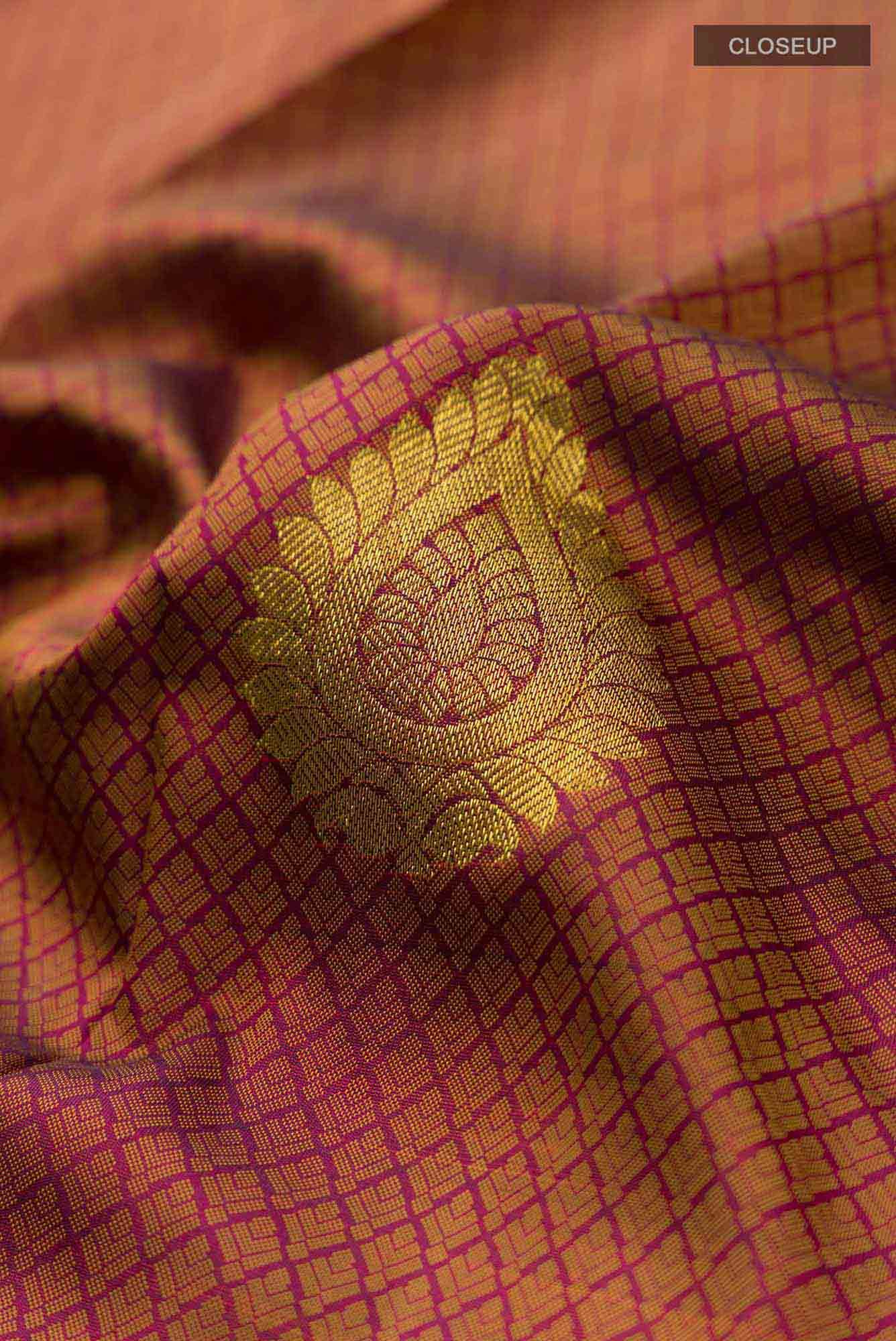 Maroon Kanchipuram Silk Saree