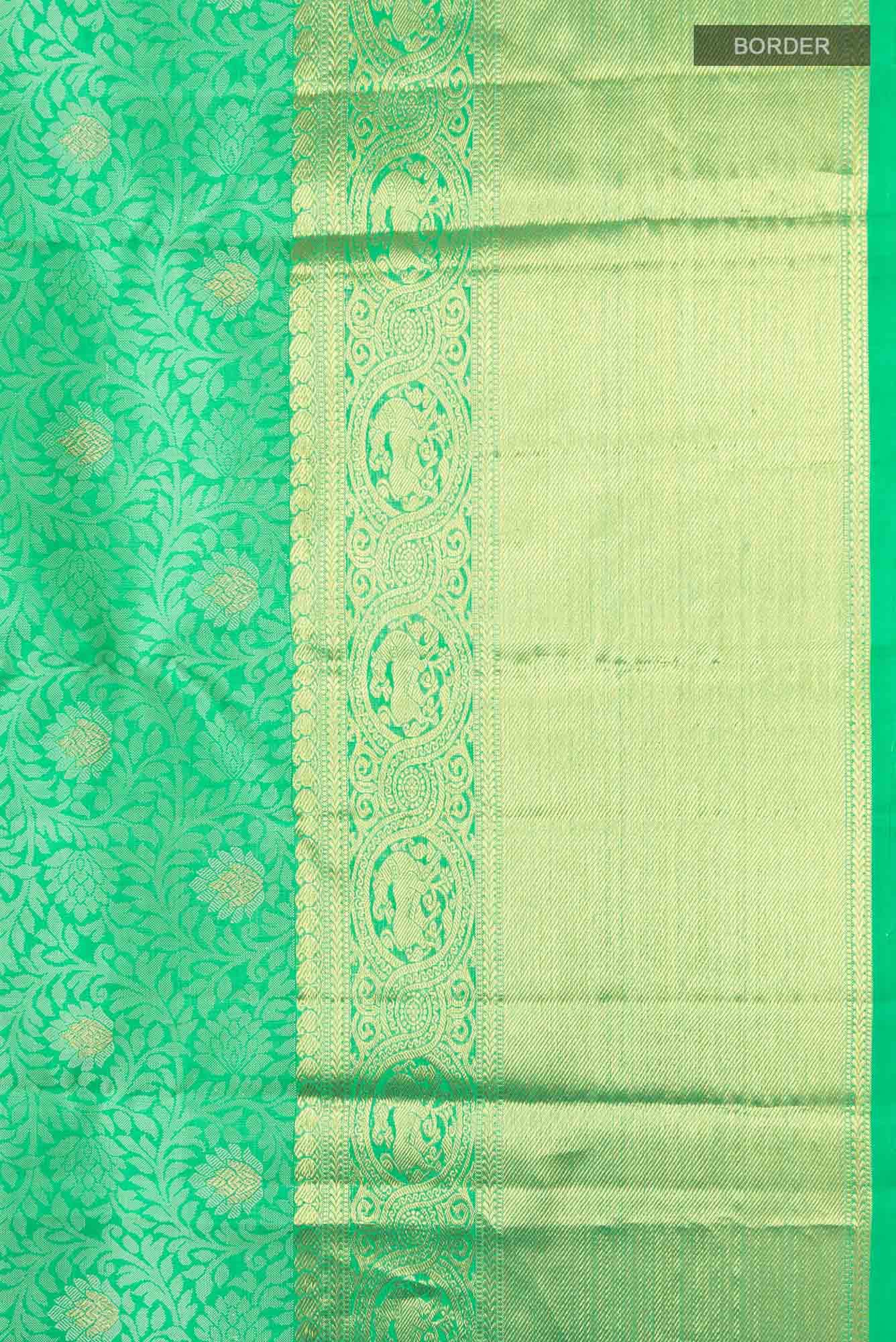 Green Kanchipuram Saree