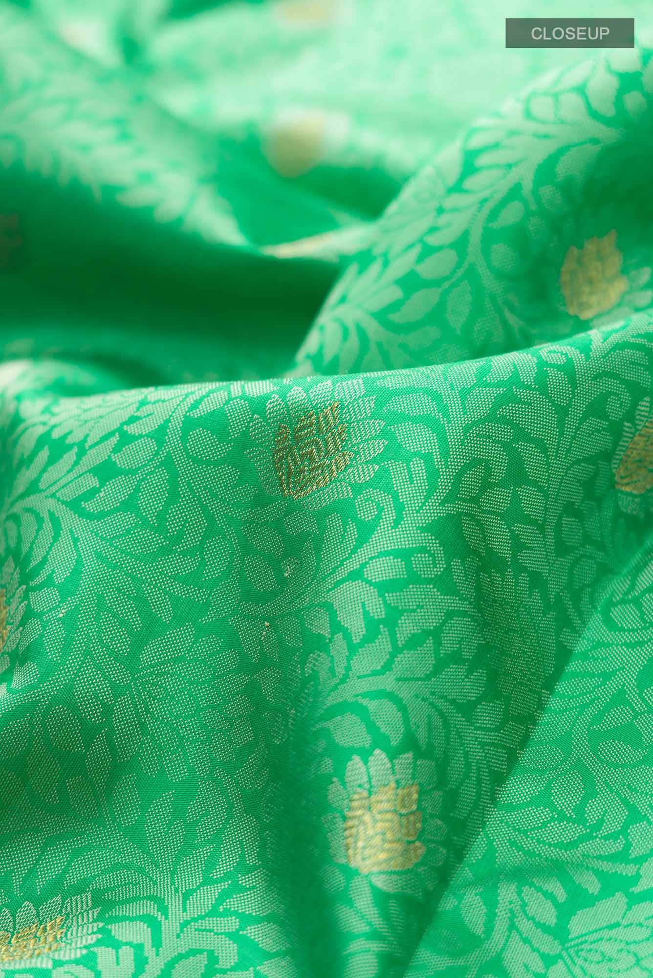 Green Kanchipuram Saree