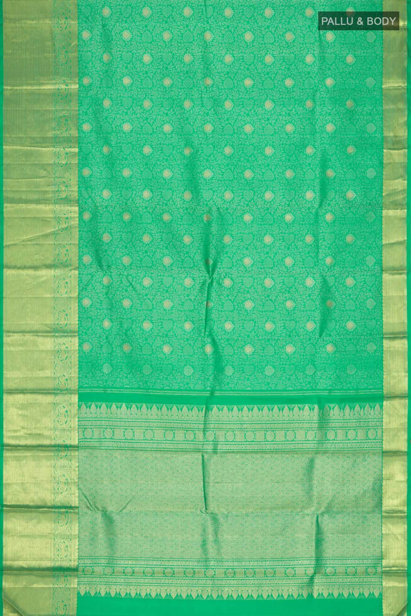 Green Kanchipuram Saree