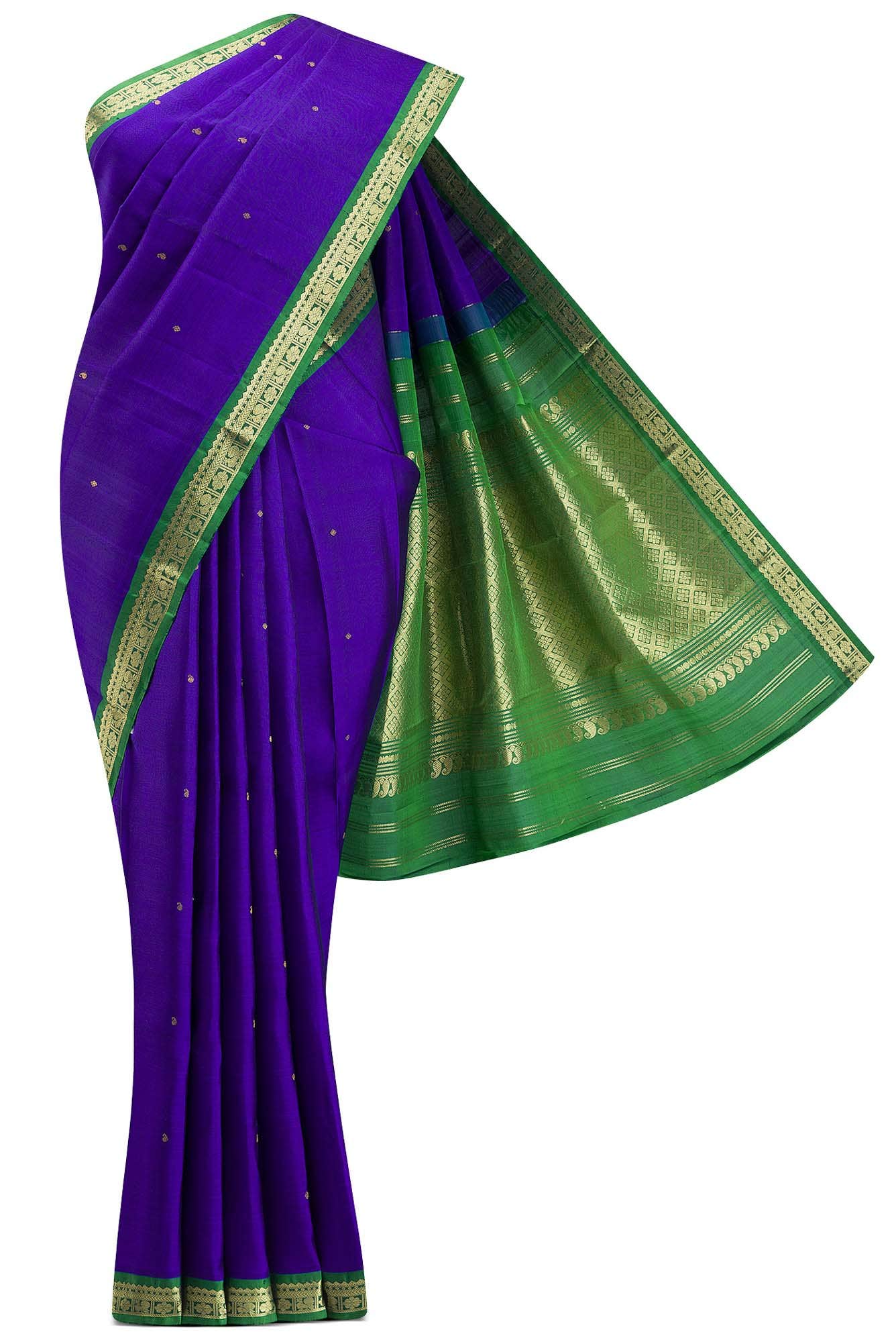 Blue Kanchipuram Silk Saree