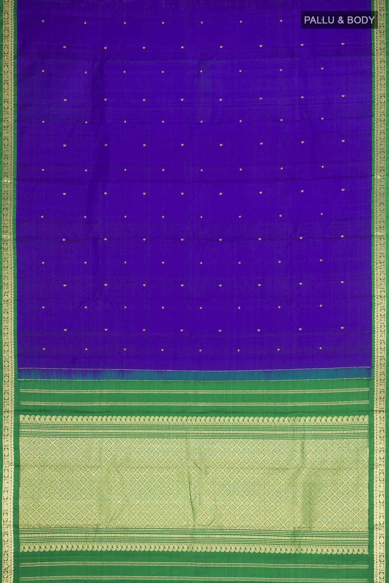 Blue Kanchipuram Silk Saree