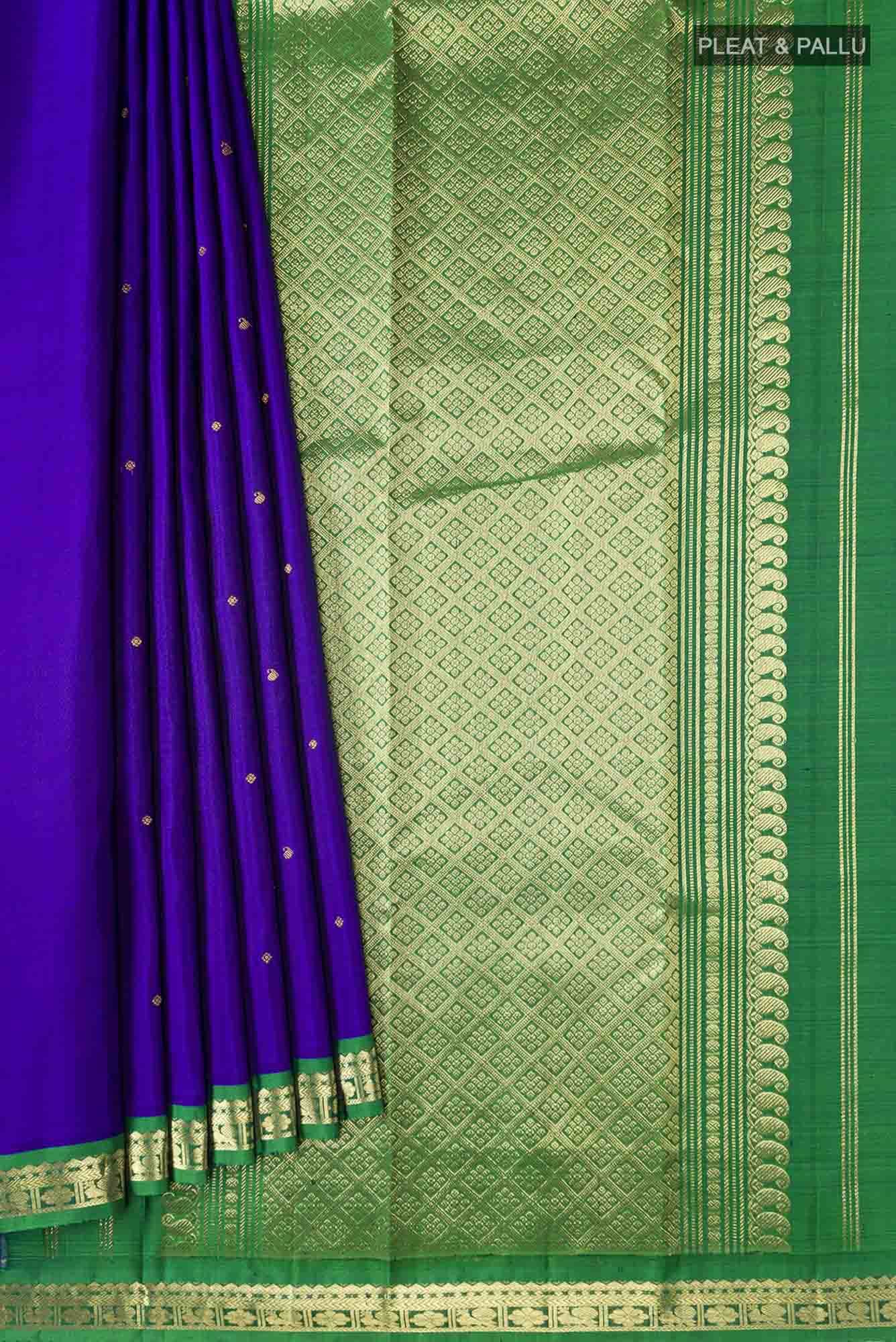 Blue Kanchipuram Silk Saree
