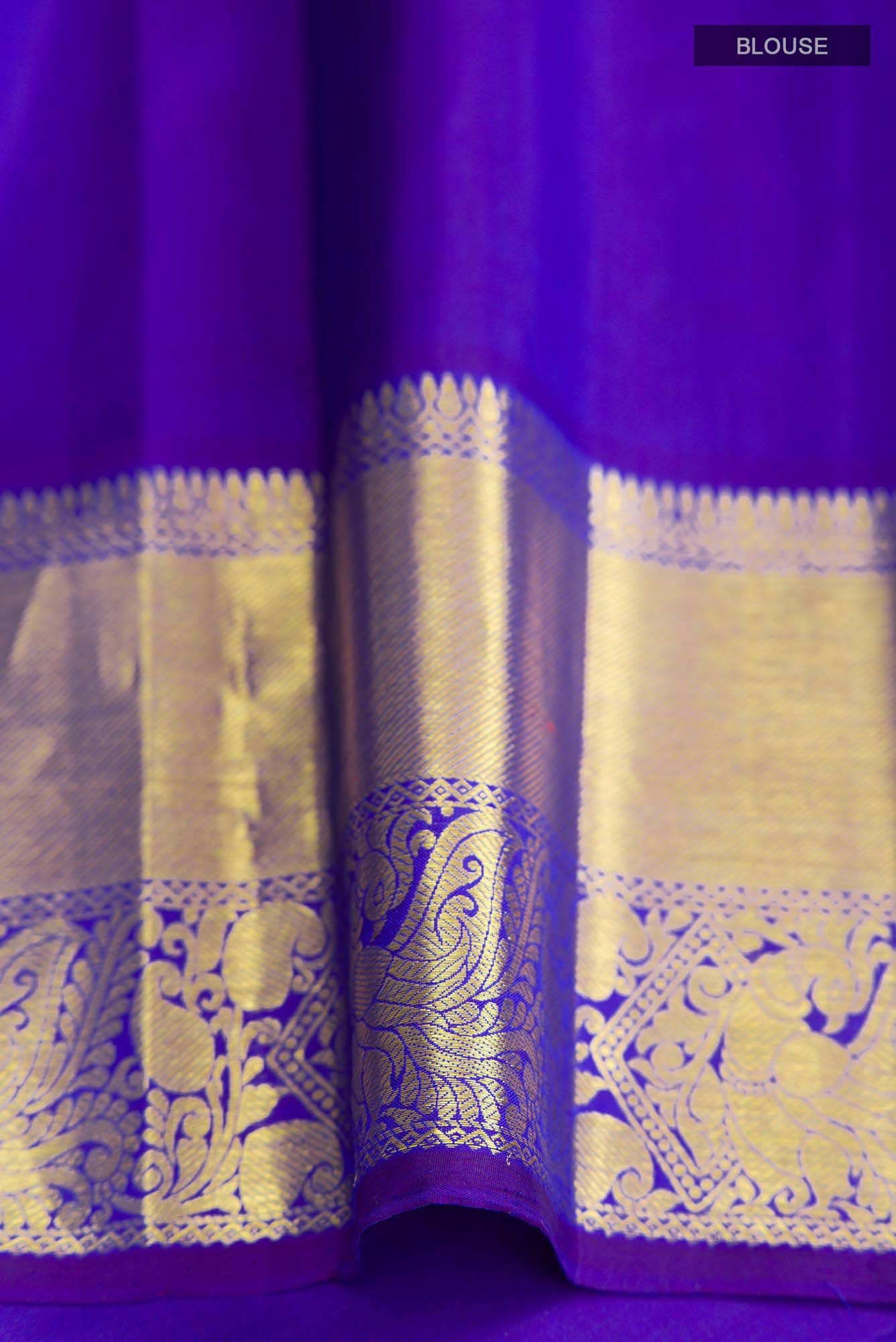 Blue Kanchipuram Silk Saree
