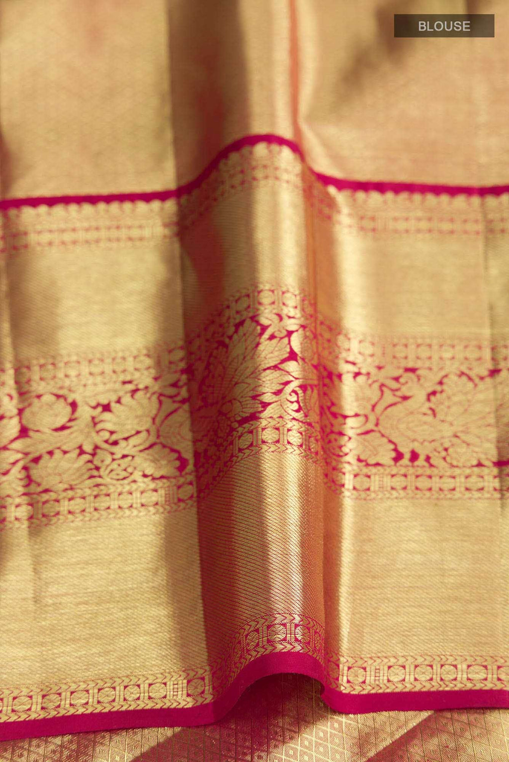 Gold Kanchipuram Silk Saree