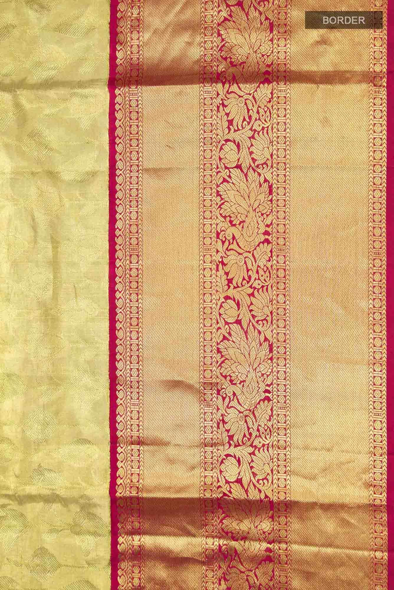 Gold Kanchipuram Silk Saree