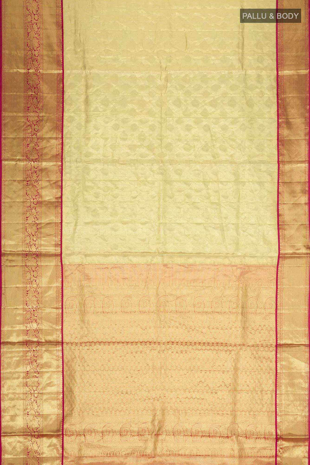 Gold Kanchipuram Silk Saree