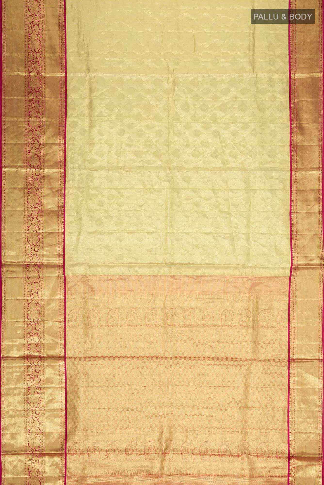 Gold Kanchipuram Silk Saree