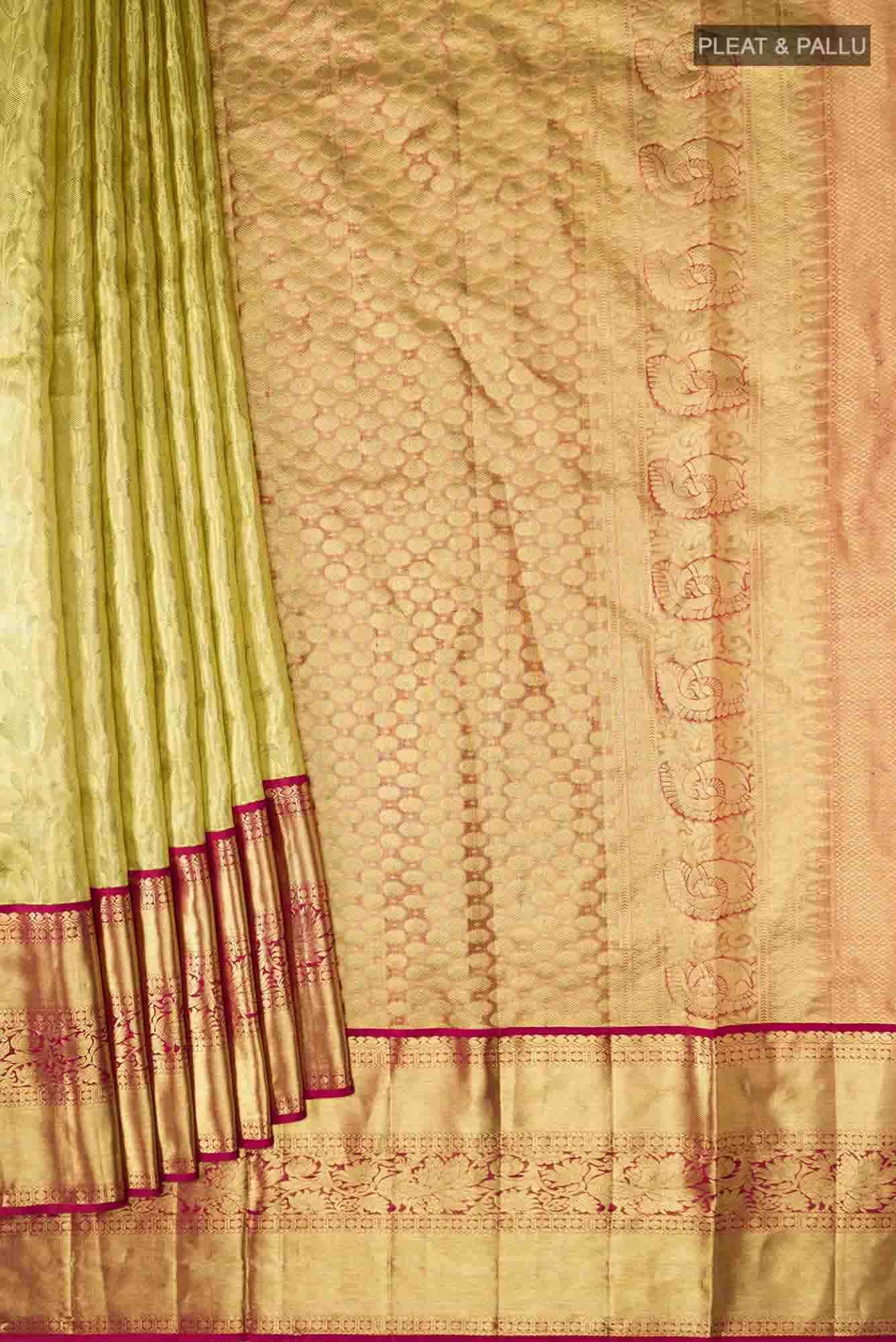 Gold Kanchipuram Silk Saree