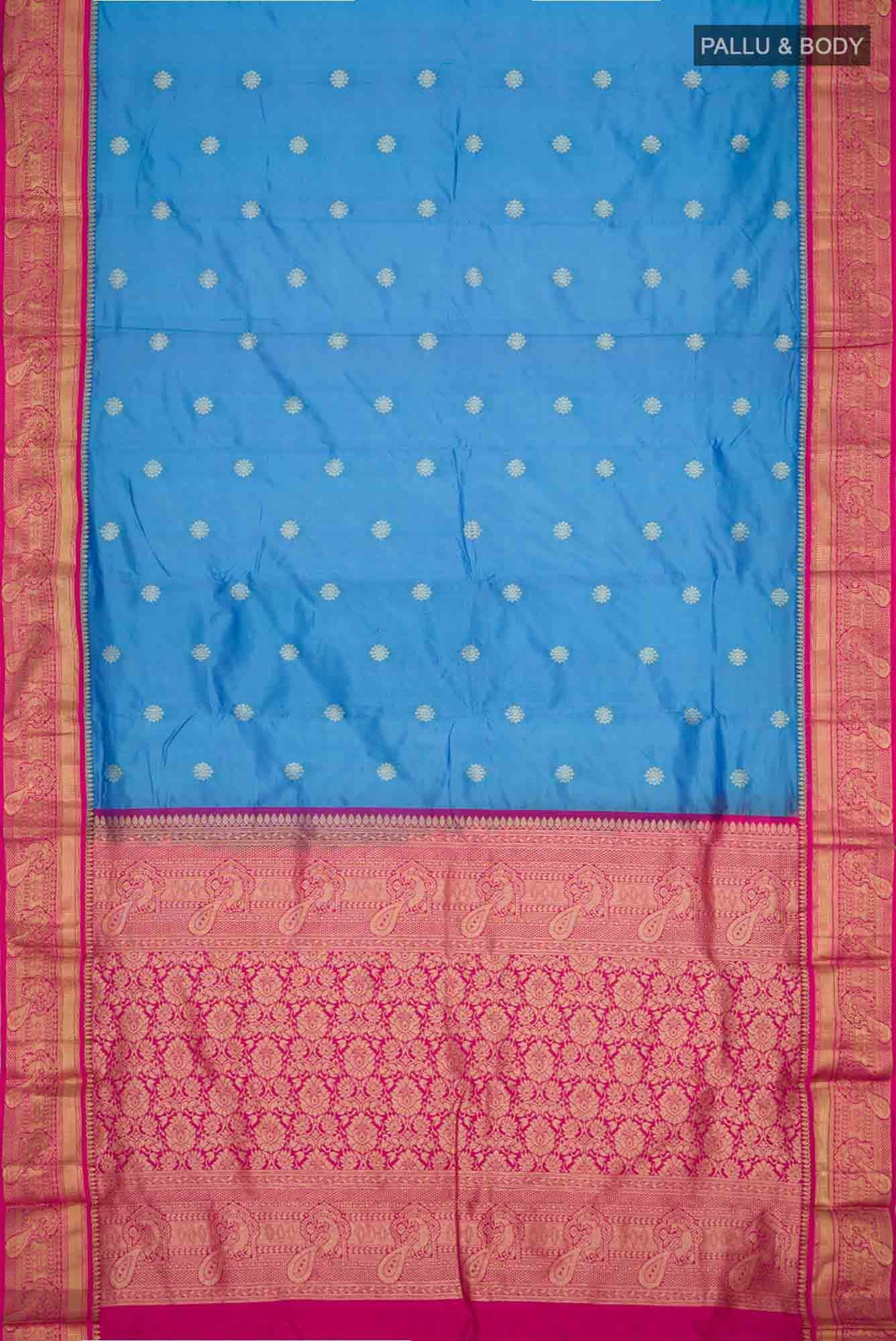 Blue Bangalore Silk Saree