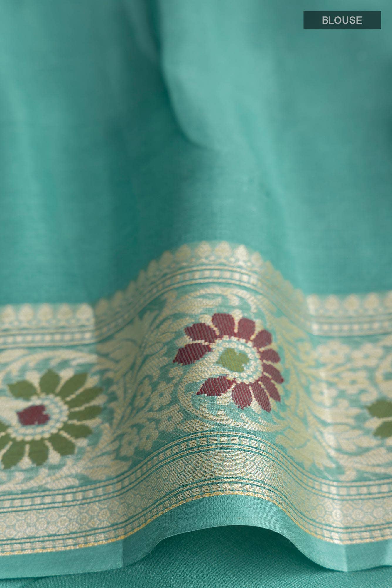 Green Banarasi Georgette Saree