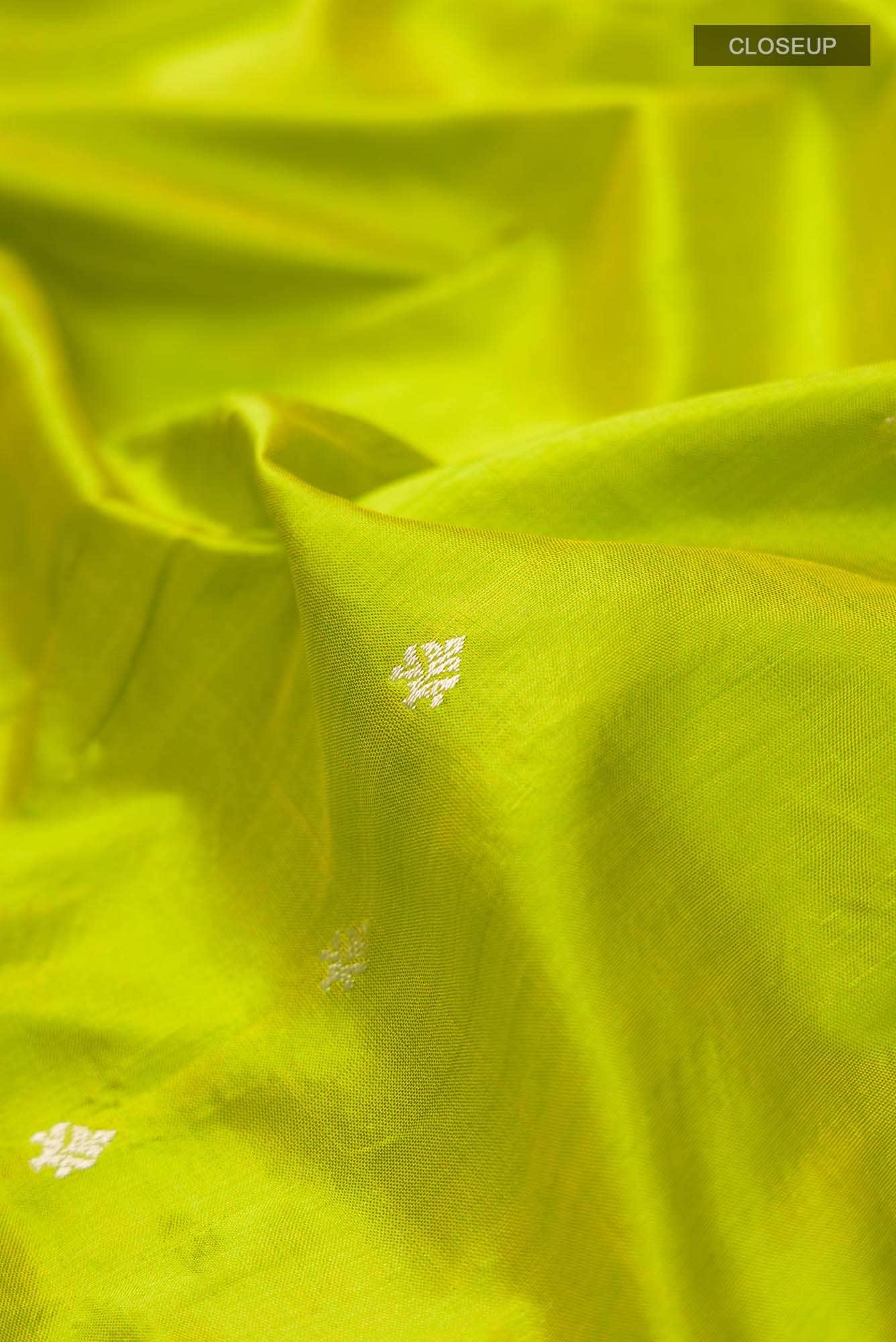 Green Banarasi Katan Silk Saree