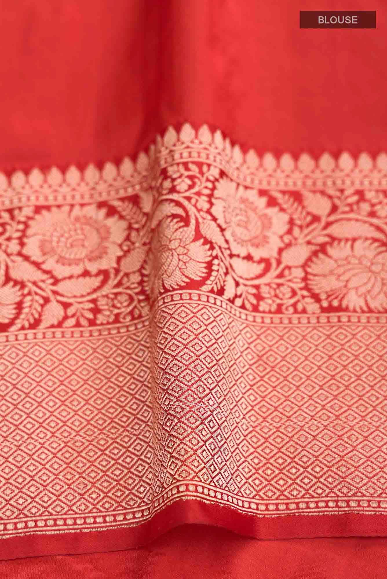 Green Banarasi Katan Silk Saree