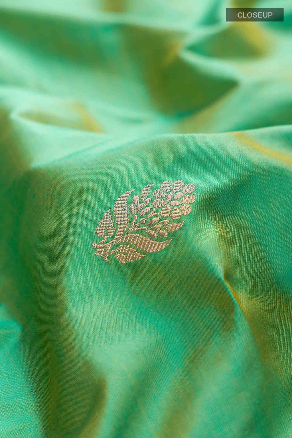 Green Banarasi Katan Silk Saree