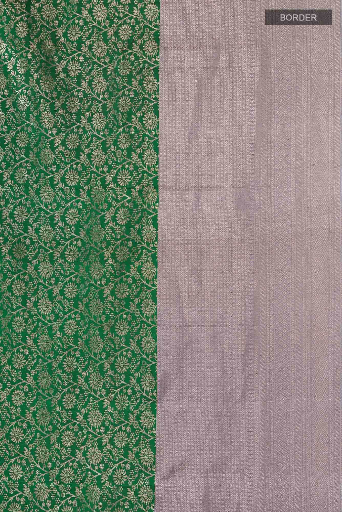 Green Dual Tone Kanchipuram Silk Saree