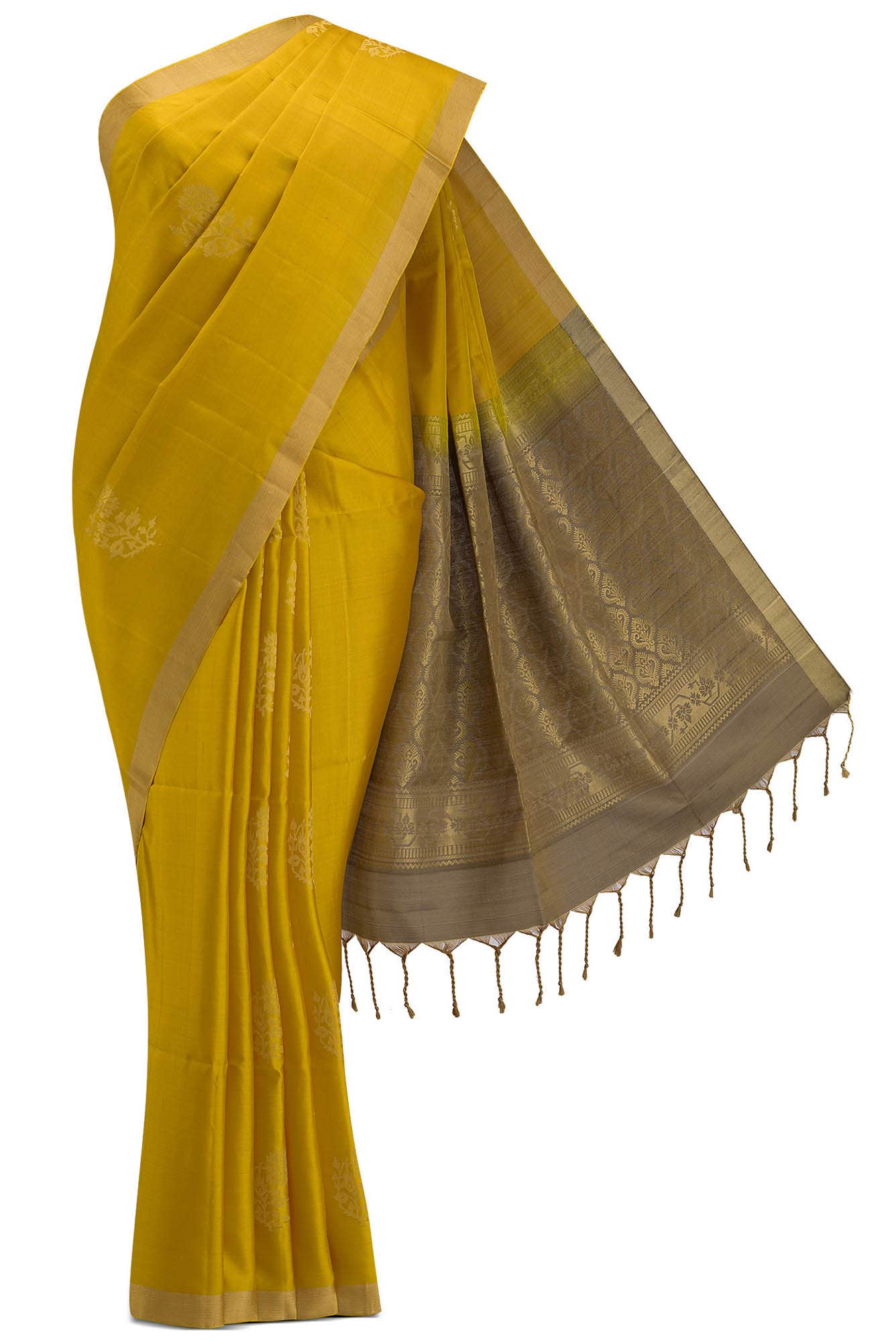 Yellow Soft Silk Saree