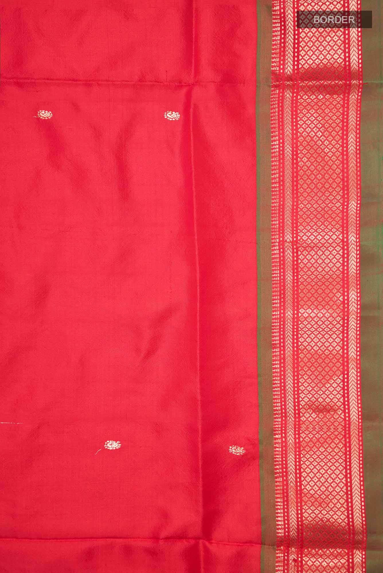 Red Paithani Silk Saree