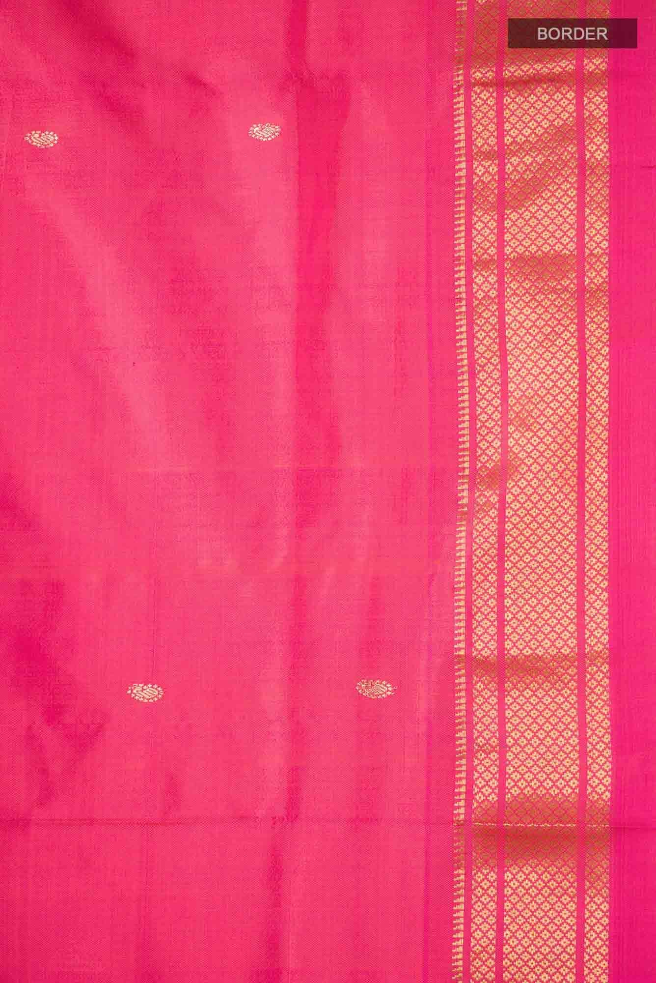 Pink Dual Tone Paithani Silk Saree