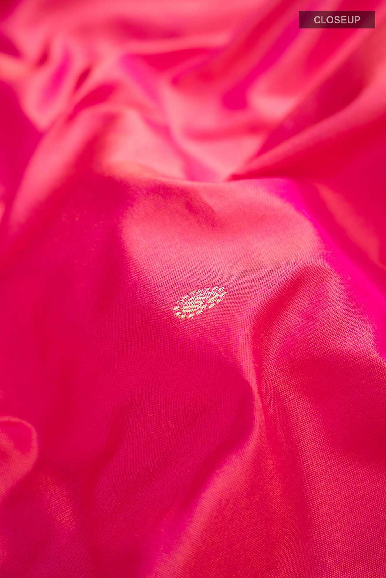 Pink Dual Tone Paithani Silk Saree
