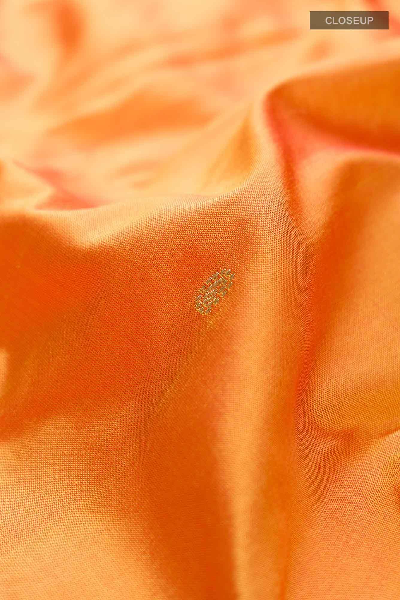 Orange Paithani Silk Saree