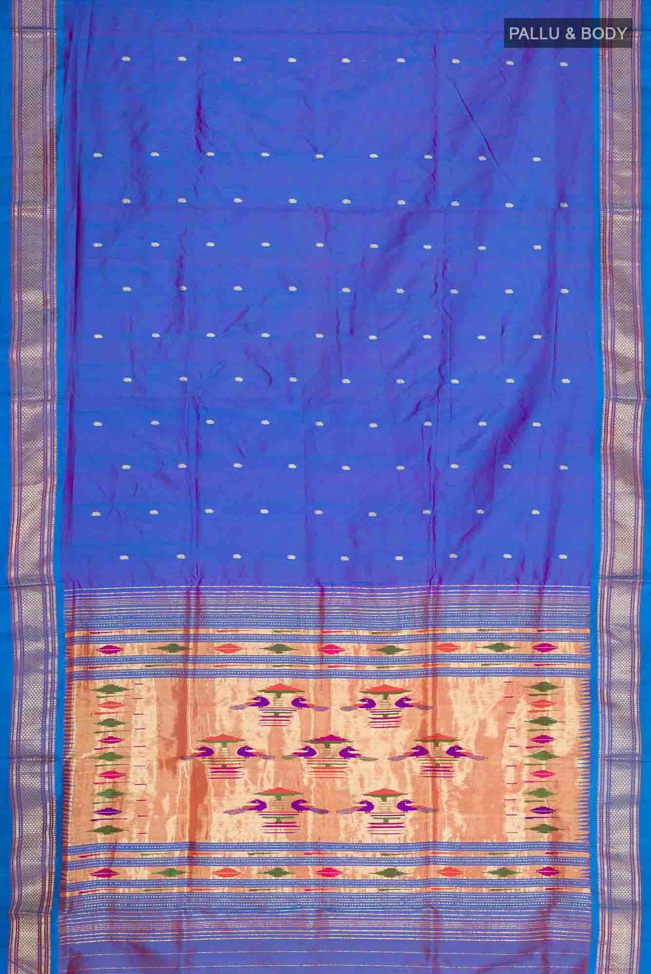 Blue Paithani Silk Saree