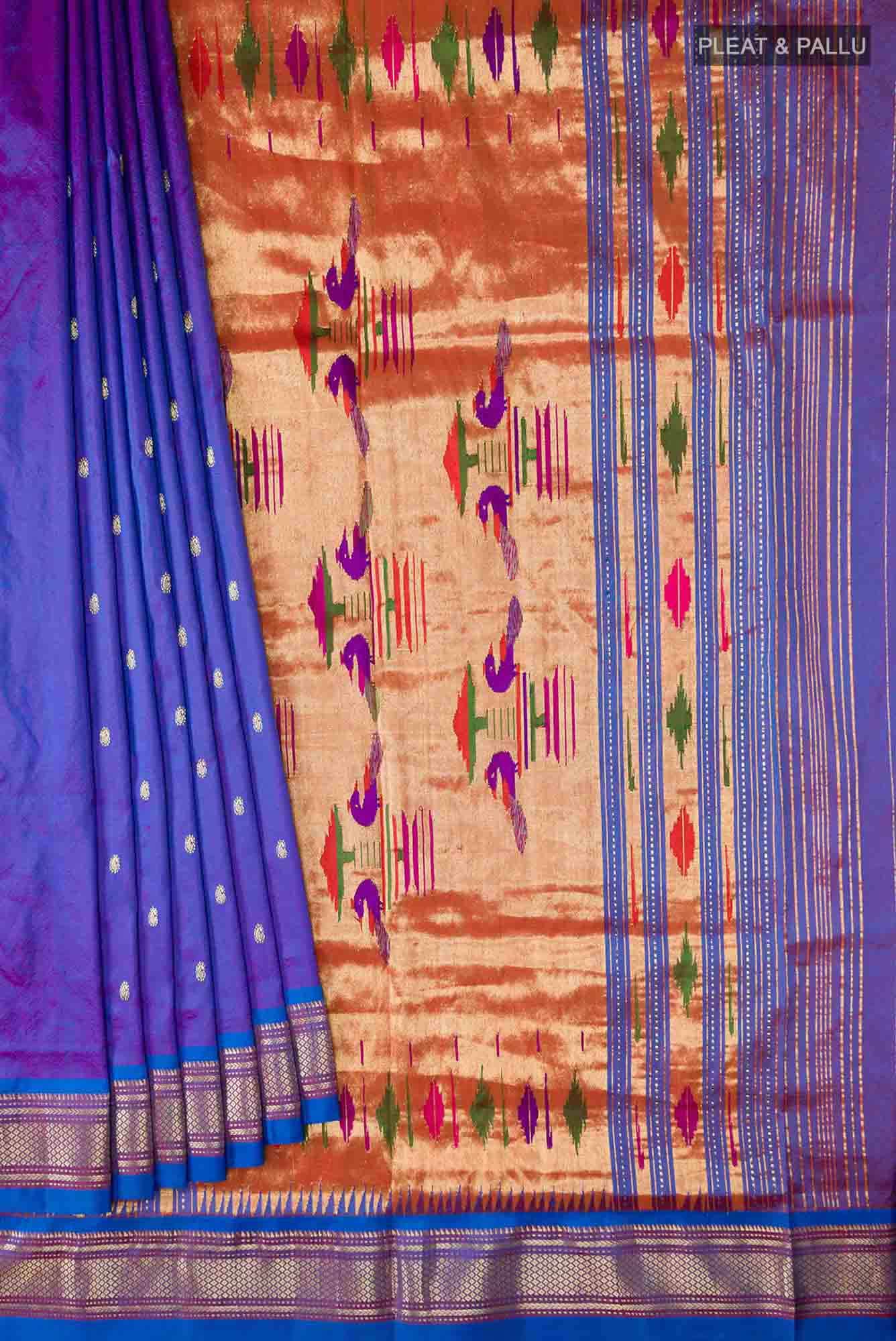Blue Paithani Silk Saree