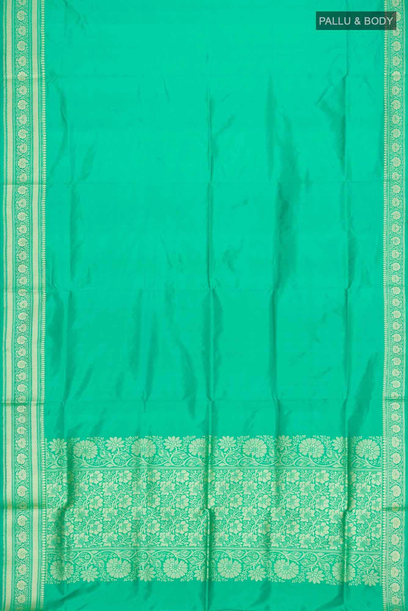 Green Banarasi Katan Silk Saree