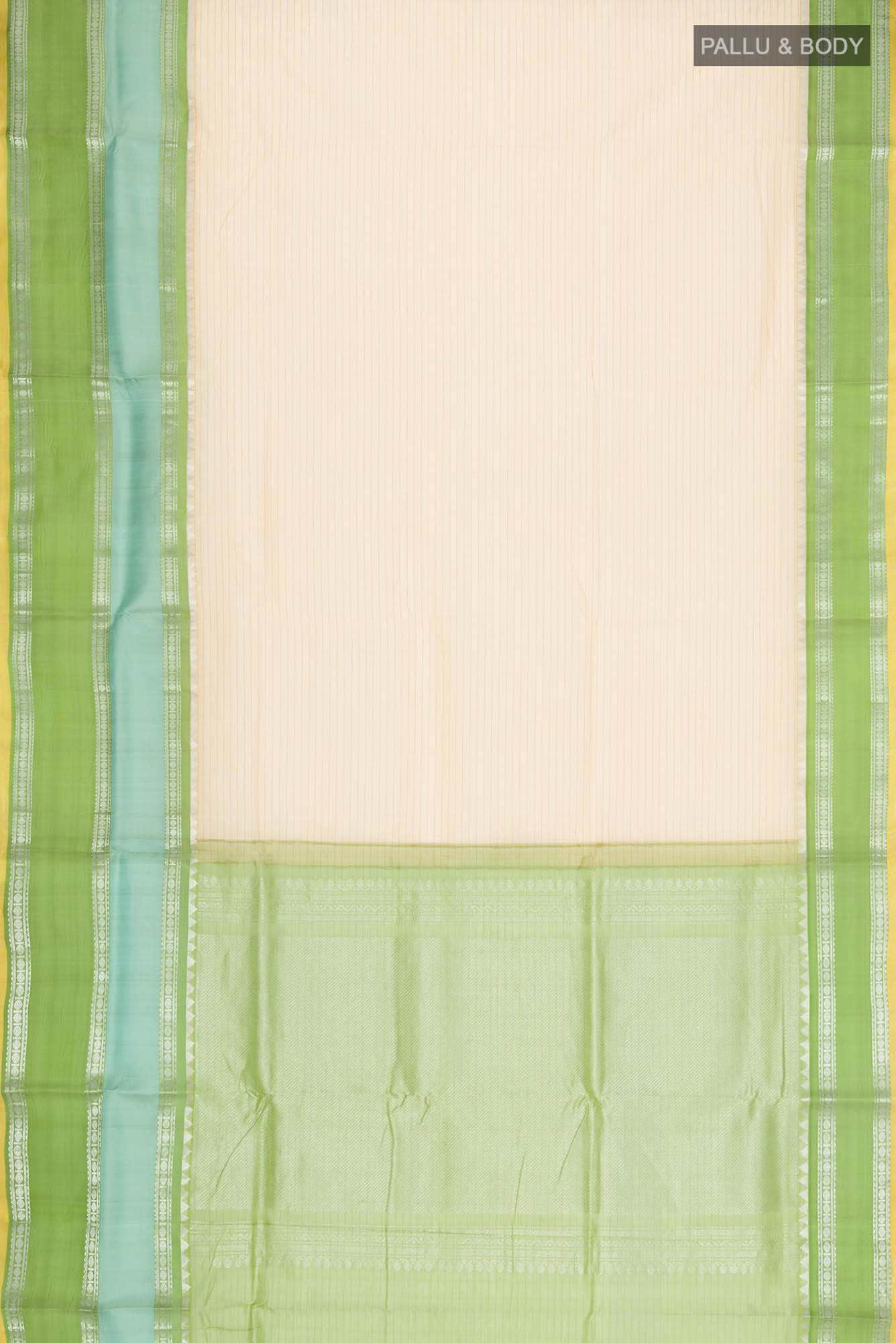 Beige Silk Cotton Saree