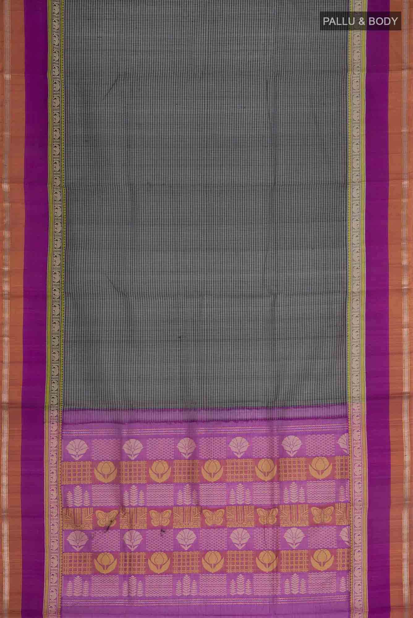 Black Silk Cotton Saree