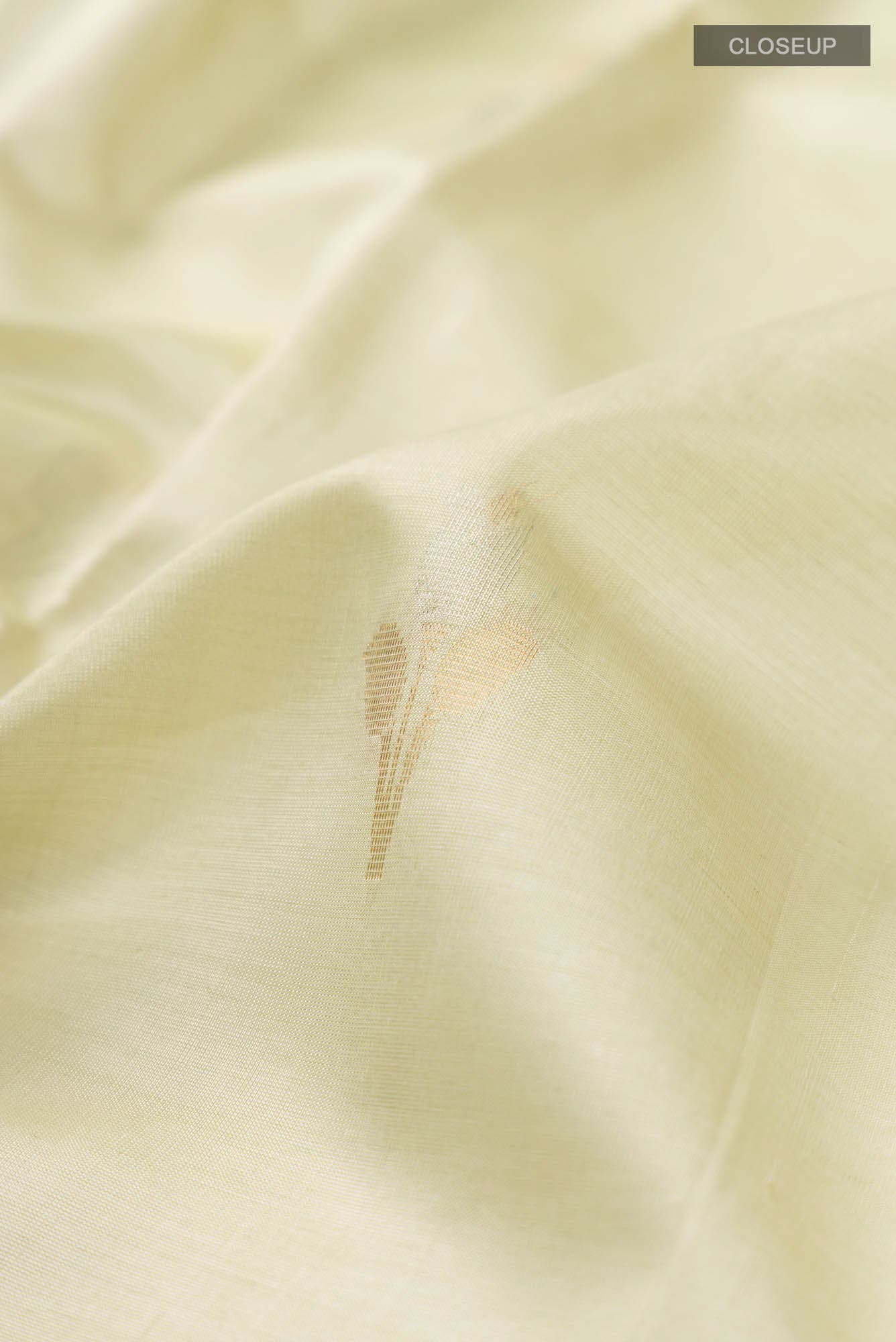 Beige Silk Cotton Saree