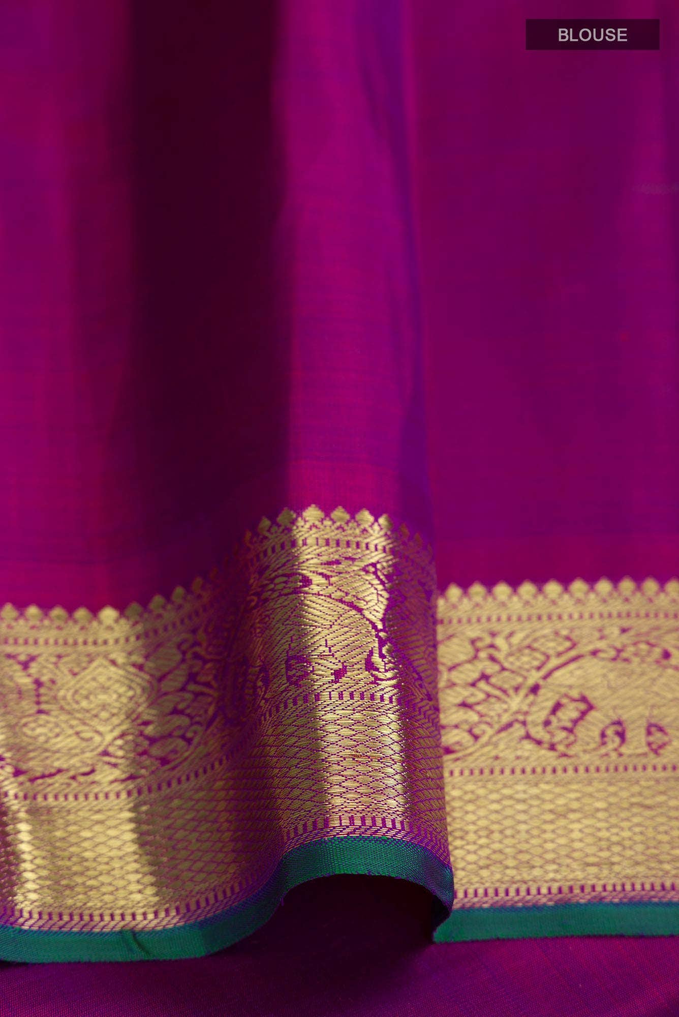 Blue Kanchipuram Silk Saree