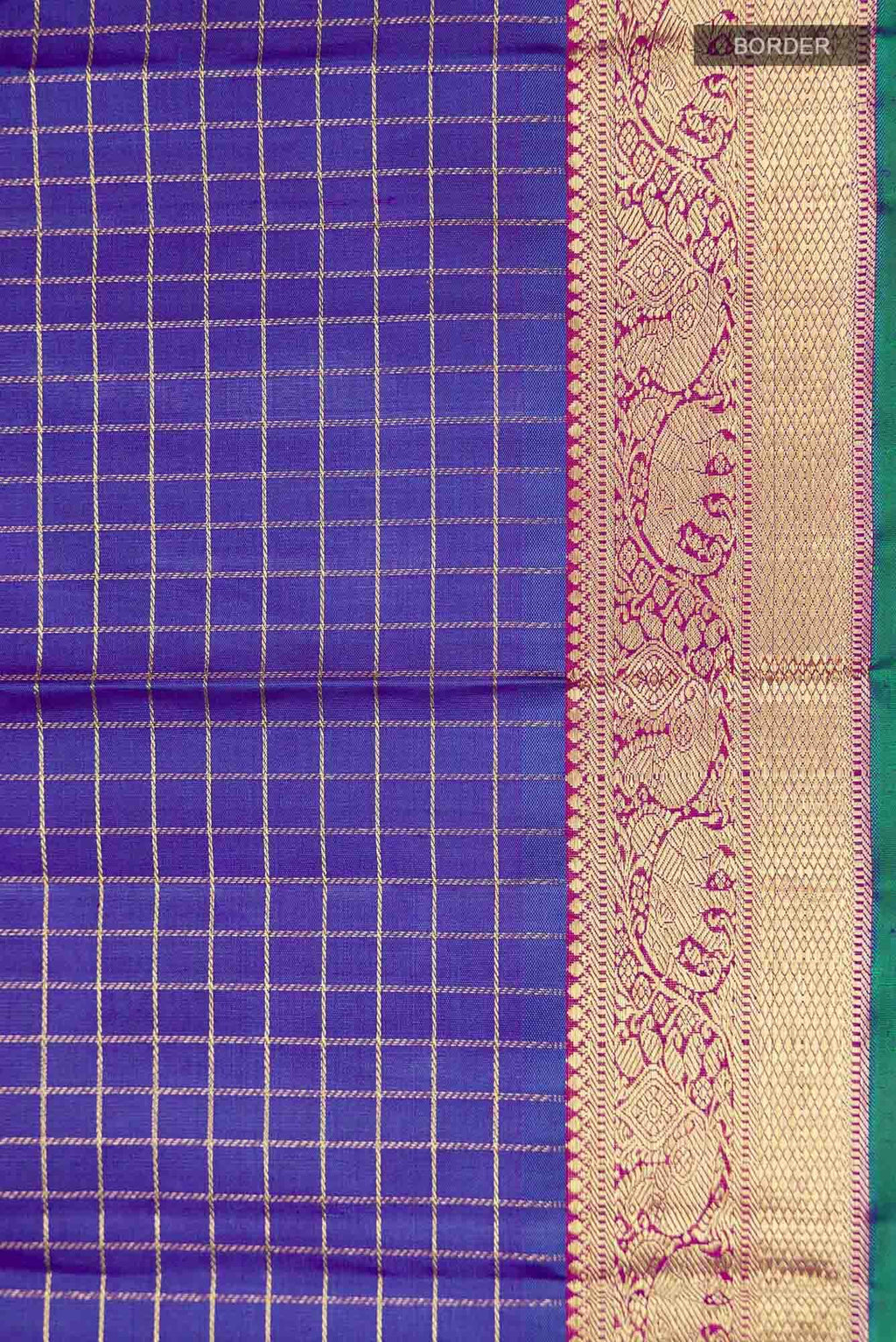 Blue Kanchipuram Silk Saree