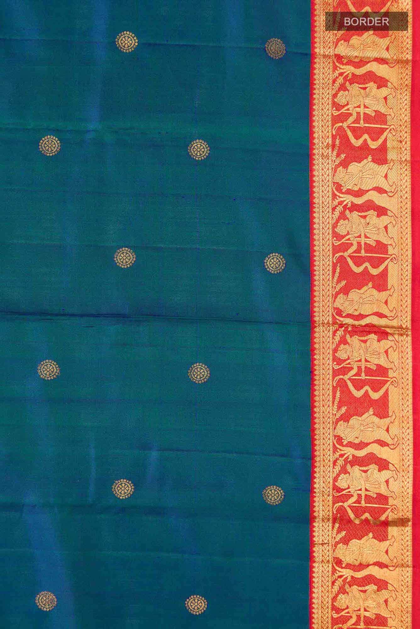 Blue Kanchipuram Silk Saree