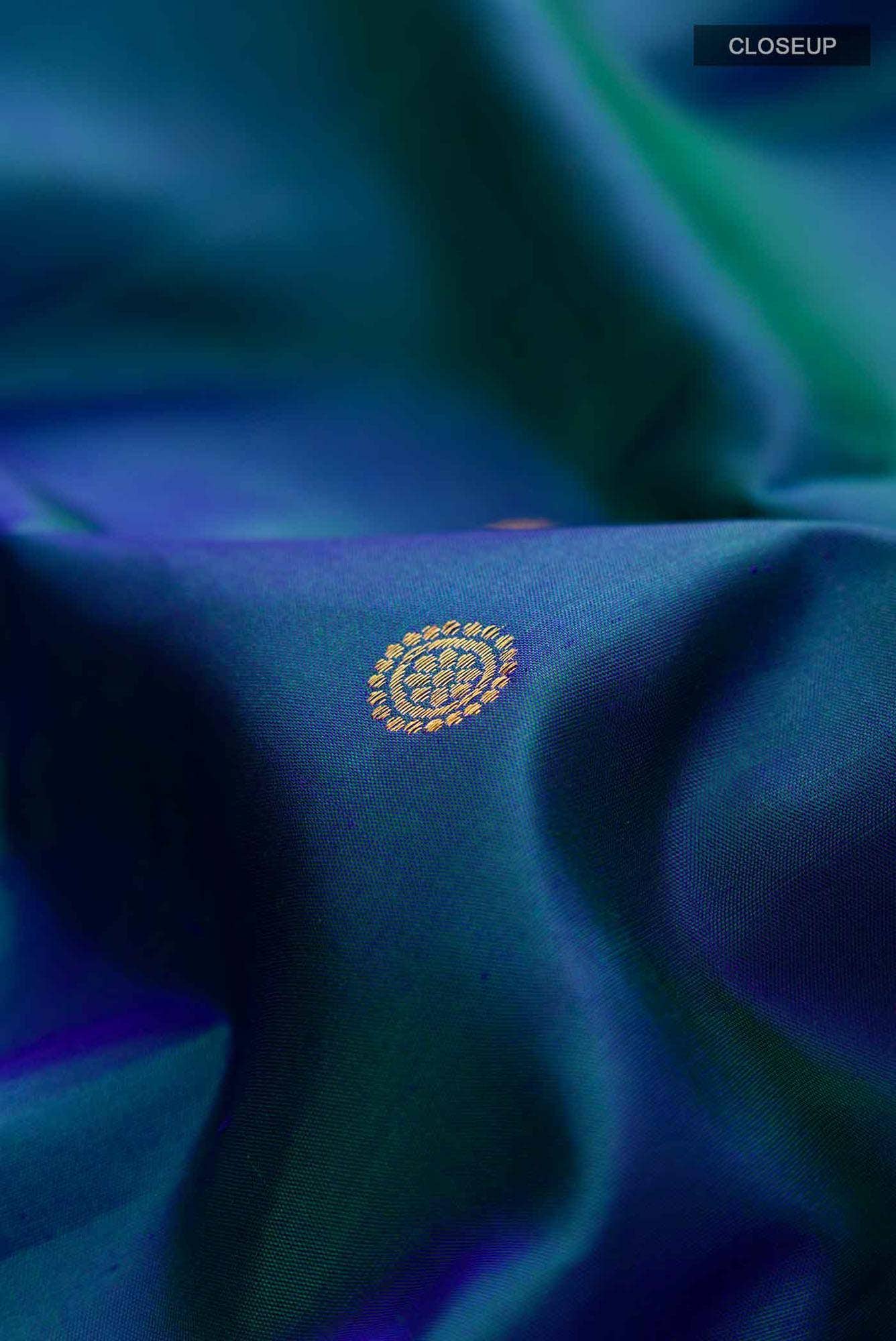Blue Kanchipuram Silk Saree