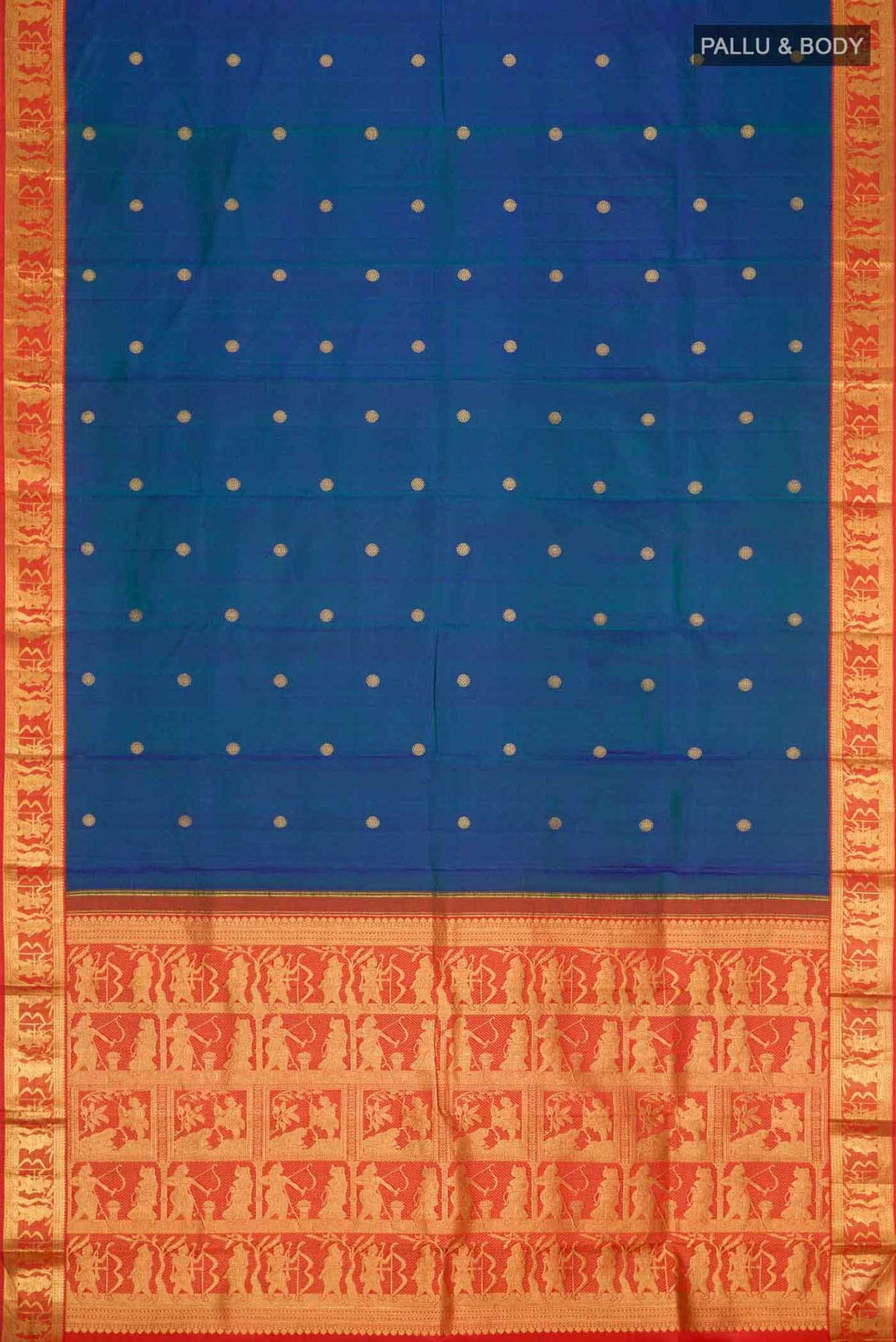 Blue Kanchipuram Silk Saree