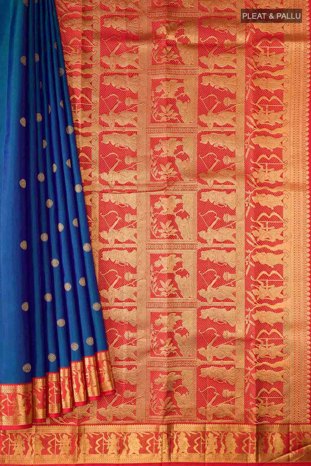 Blue Kanchipuram Silk Saree