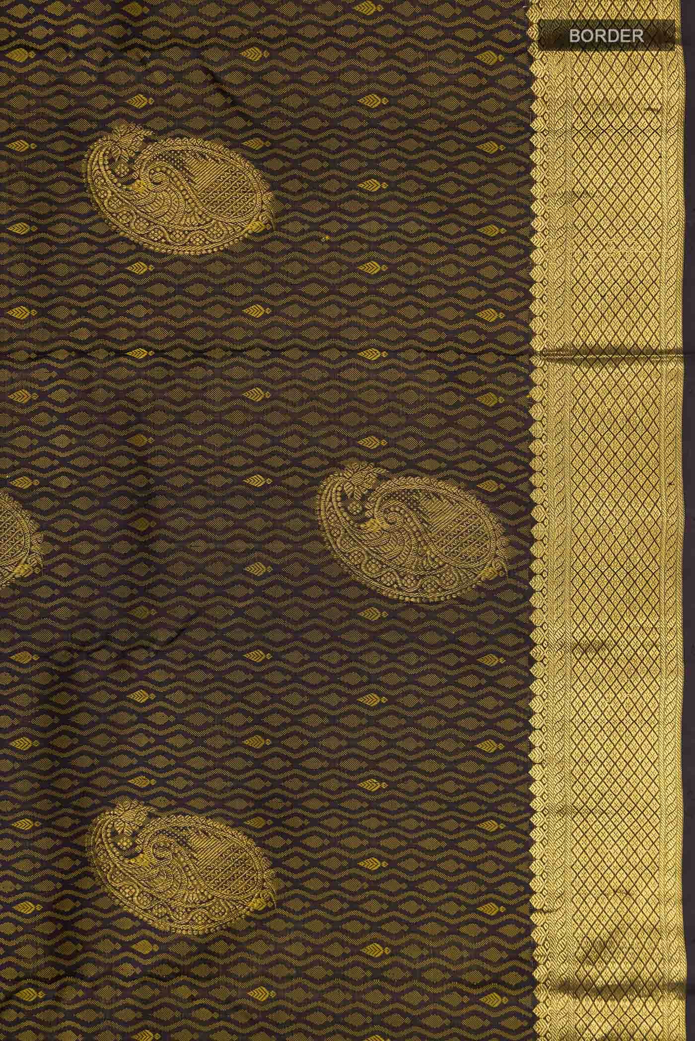 Black Kanchipuram Silk Saree