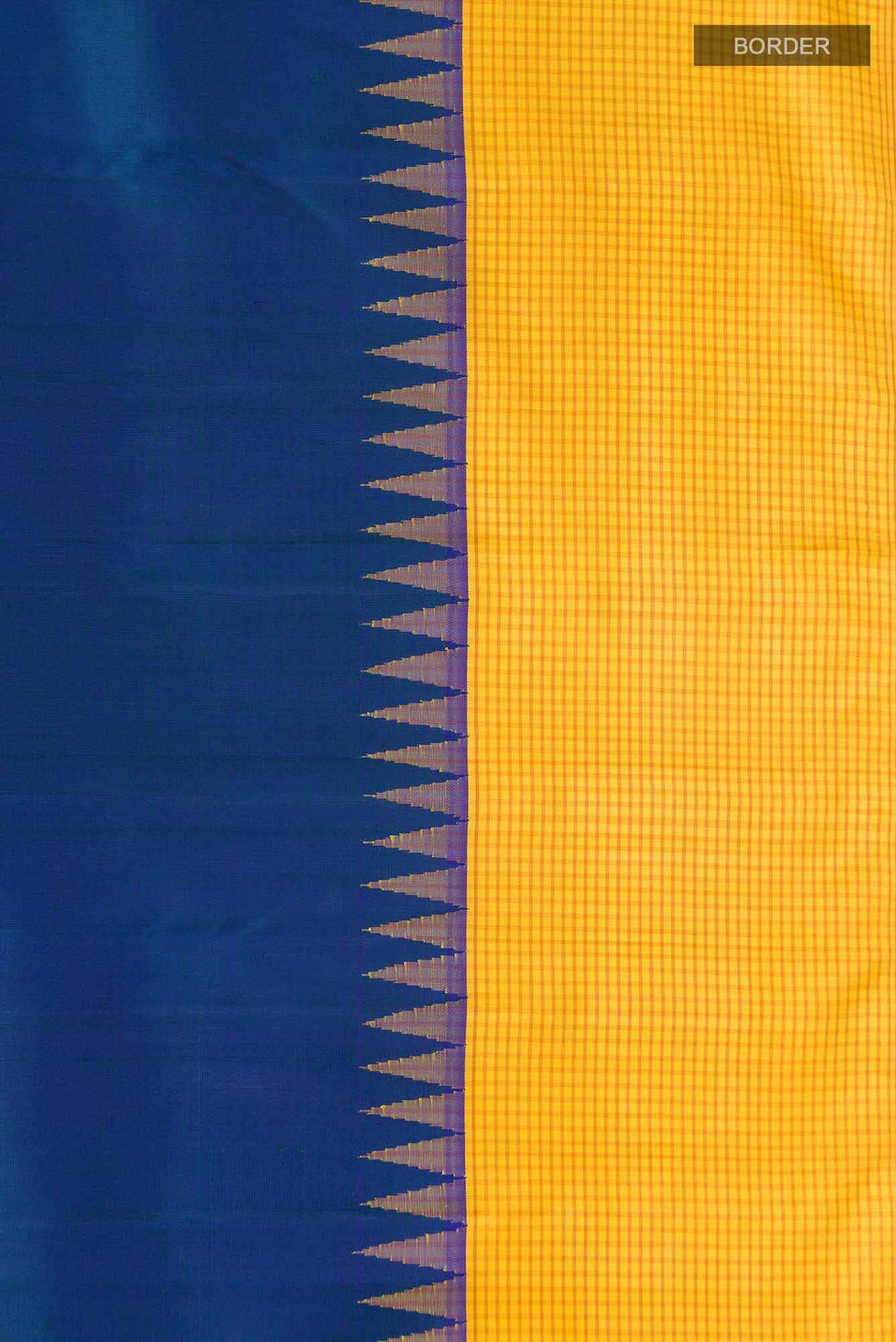 Blue Kanchipuram Silk Saree